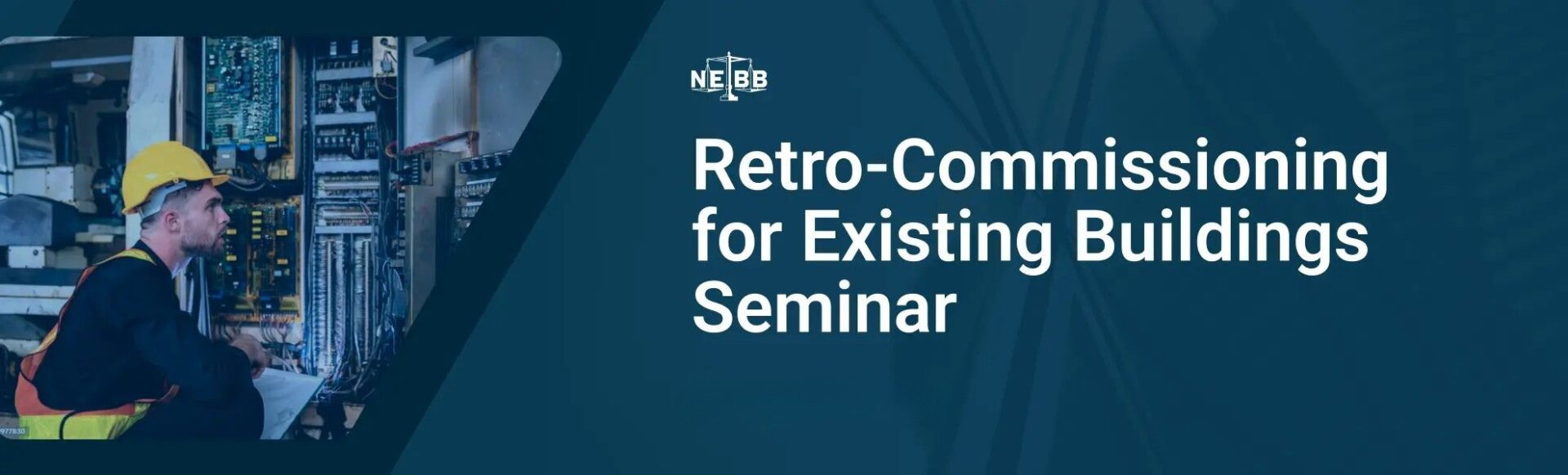 NEBB Retro-Commissioning for Existing Buildings Seminar graphic.