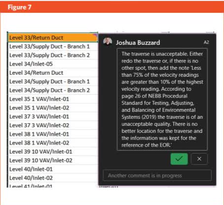 Figure 7 traverse validation warning